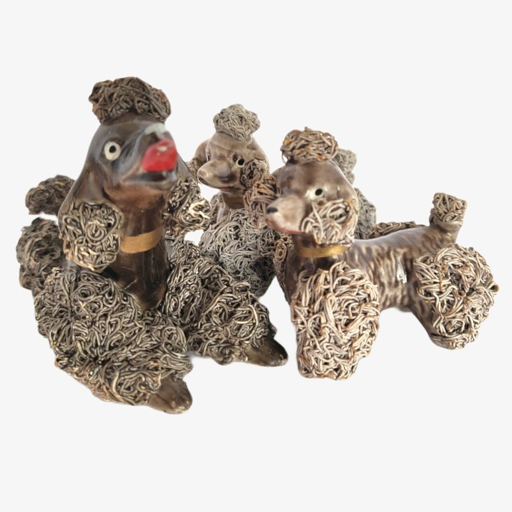 Vintage 1950s Thames Japan Spaghetti Poodle & TWO
